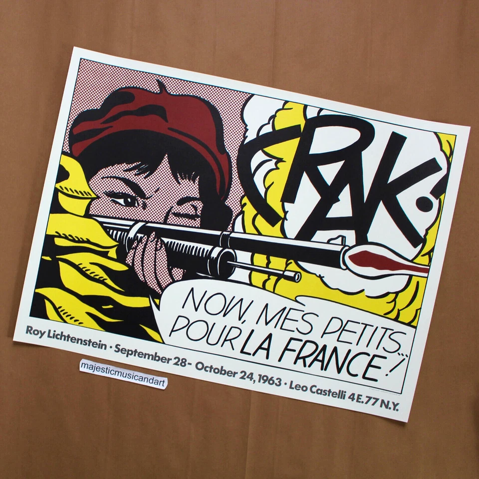 ROY LICHTENSTEIN LEO CASTELLI GALERIA EXPOSIÇÃO PÔSTER ARTE POP RARO - Imagem 2 de 4