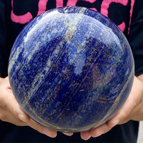 7.28LB Natural Lapis lazuli Sphere Quartz Crystal Ball Reiki healing+base - 第 7/12 張圖片