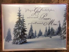 Christmas 16 Cards & Envelopes  Box Cards 5” X 7” New