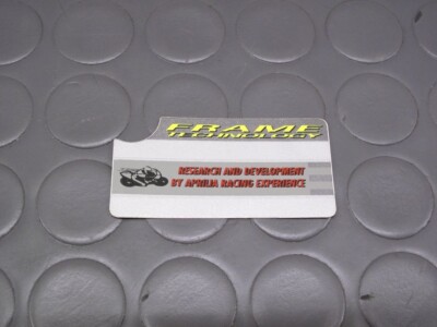 APRILIA ORIGINAL AUFKLEBER AF1 125 50 ZUSAMMENFASSUNG FUTURA ADVANCED FRAME TECHNOLOGY 11