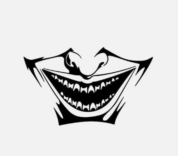 Joker Smile Decal Sticker Window VINYL DECAL STICKER Car Laptop