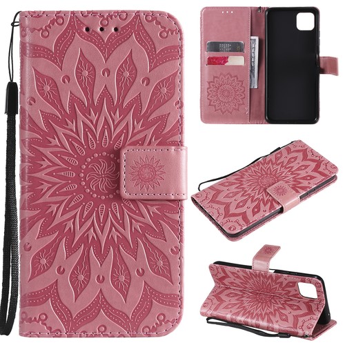 Flower Pattern PU Leather Flip Wallet Case Cover for Samsung S21 S20 S9 S10 Plus - Picture 15 of 20