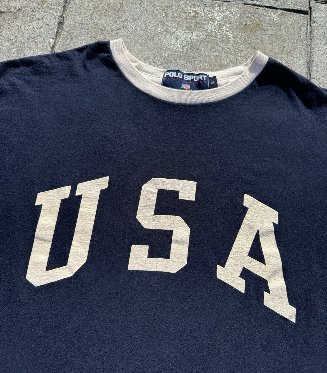 POLO SPORT made in USA 90'　USAロゴ　ネイビー POLO SPORT made in USA 90' USAロゴ ネイビー 90年代 90s ポロ