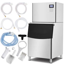 Commercial Ice Maker Machine - 500LBS/24H With Drain Pump Ideal for Restaurants