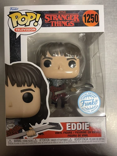 Funko Pop! Stranger Things Eddie 1250 Target Exclusive In Hand! W/ Pop Protector