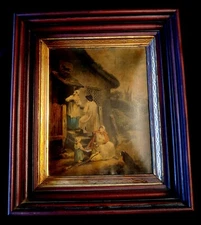 GEORGE MORELAND "The Dram Travelle" Framed MEZZOTIN ENGRAVING Print B. Duterrau