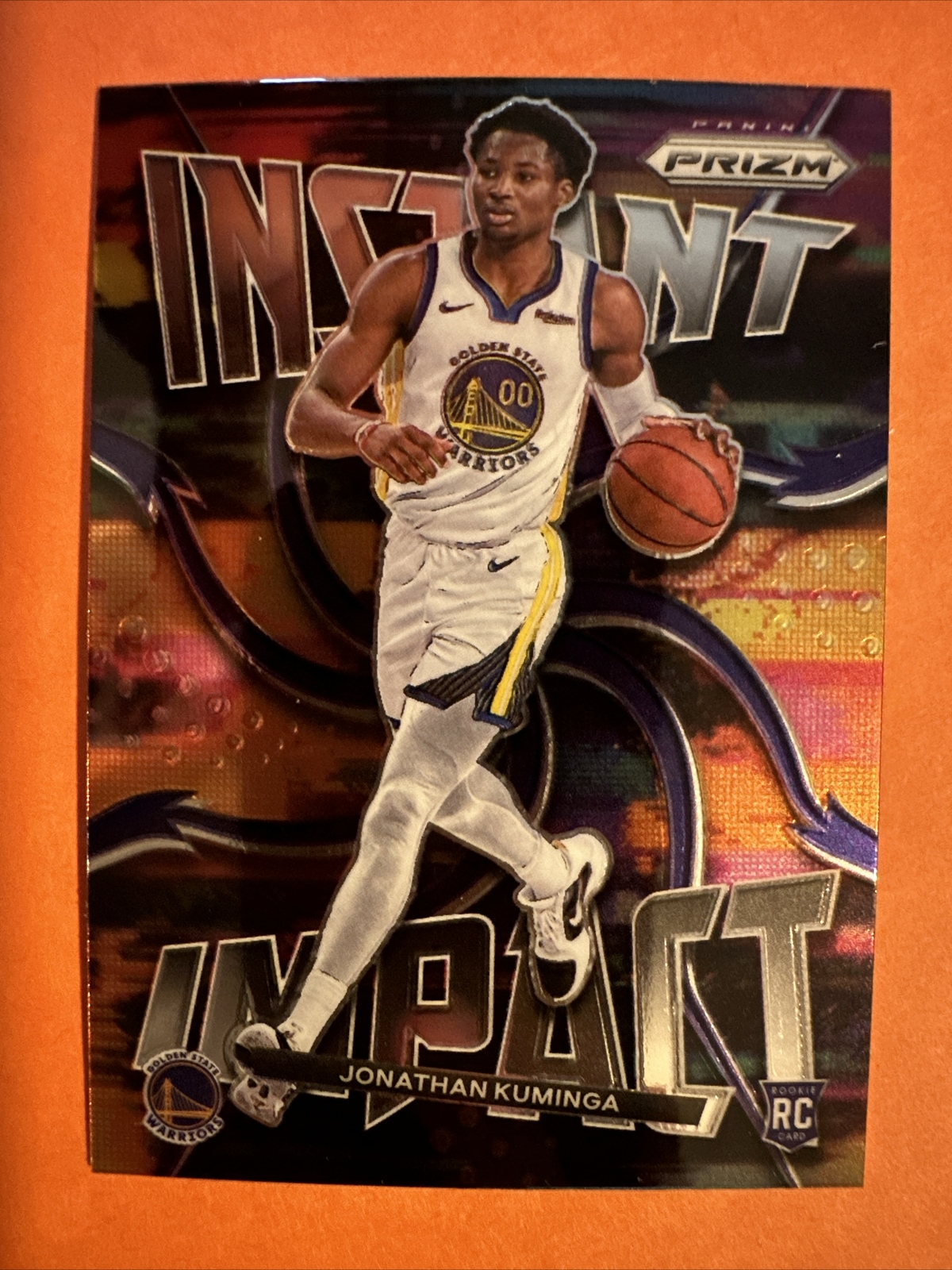 2021-22 Panini Prizm #7 Jonathan Kuminga Instant Impact Rookie RC