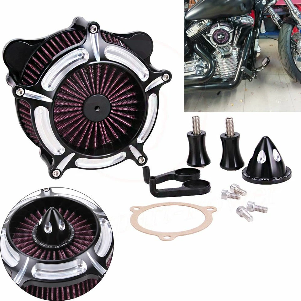 Filtro de admisión de filtro de aire para Harley Softail Dyna Touring Road King Street Glide Foto 2 de 4