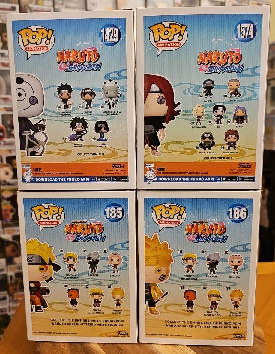Funko Pop Naruto Shippuden Bundle Of 4 All Exclusives Authentic
