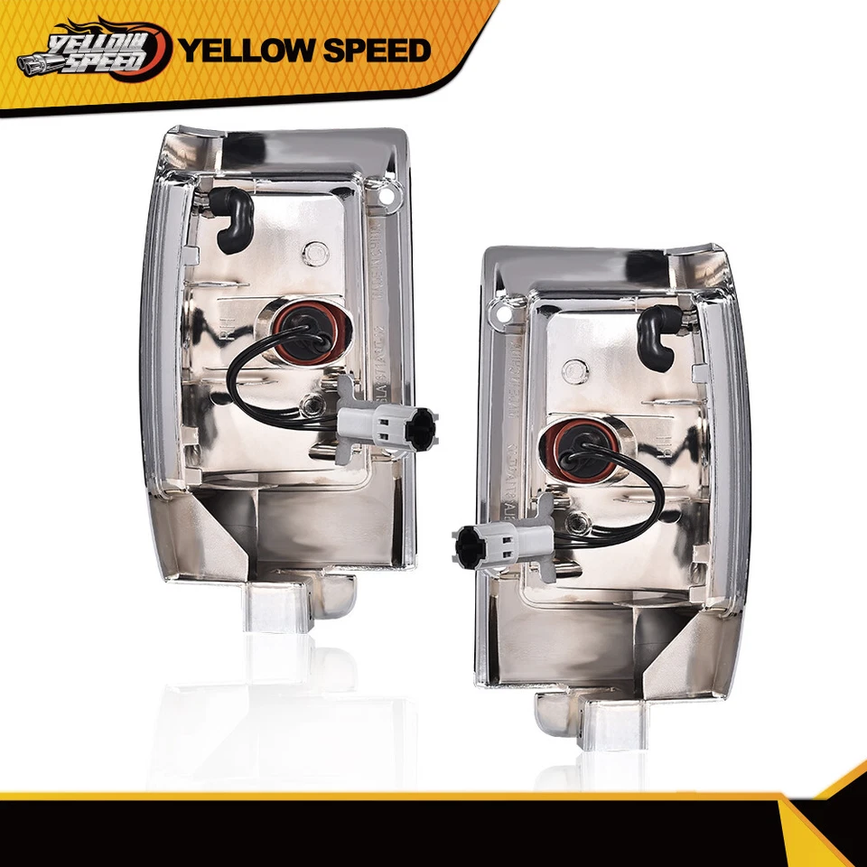 Luz de señalización lateral de esquina de estacionamiento cromada apta para Nissan D21 1990-1997 Foto 4 de 4