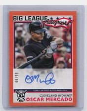 2020 Topps Big League #BLA-OM Oscar Mercado Big League Autographs Orange /99