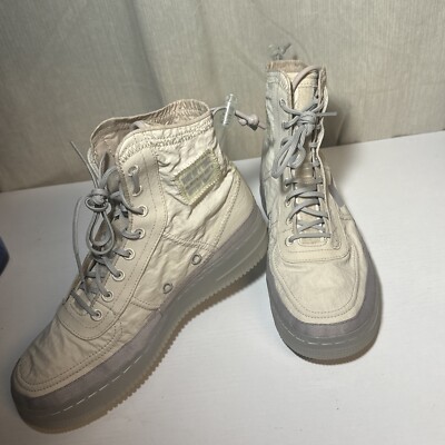 Nike Air Force 1 Shell Cream Womens-BQ6096-002