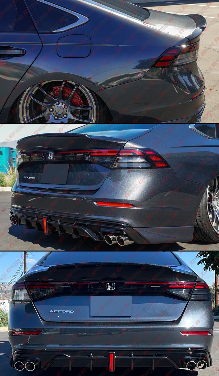 ACCORD Coupe 鴨デコイ For 13-17 Honda Accord Coupe V-Style Carbon Fiber Trunk