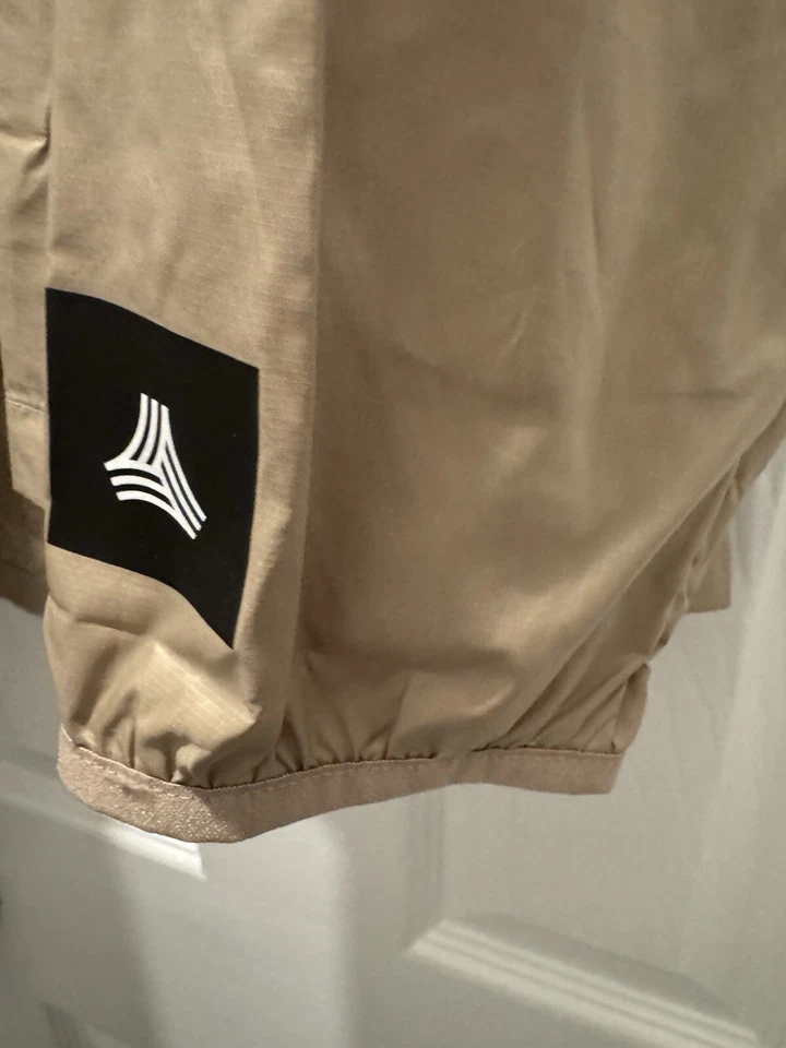 Chaqueta cortavientos Adidas Tango Adv Piste para hombre talla grande marrón camuflaje 1/4 cremallera Foto 3 de 4