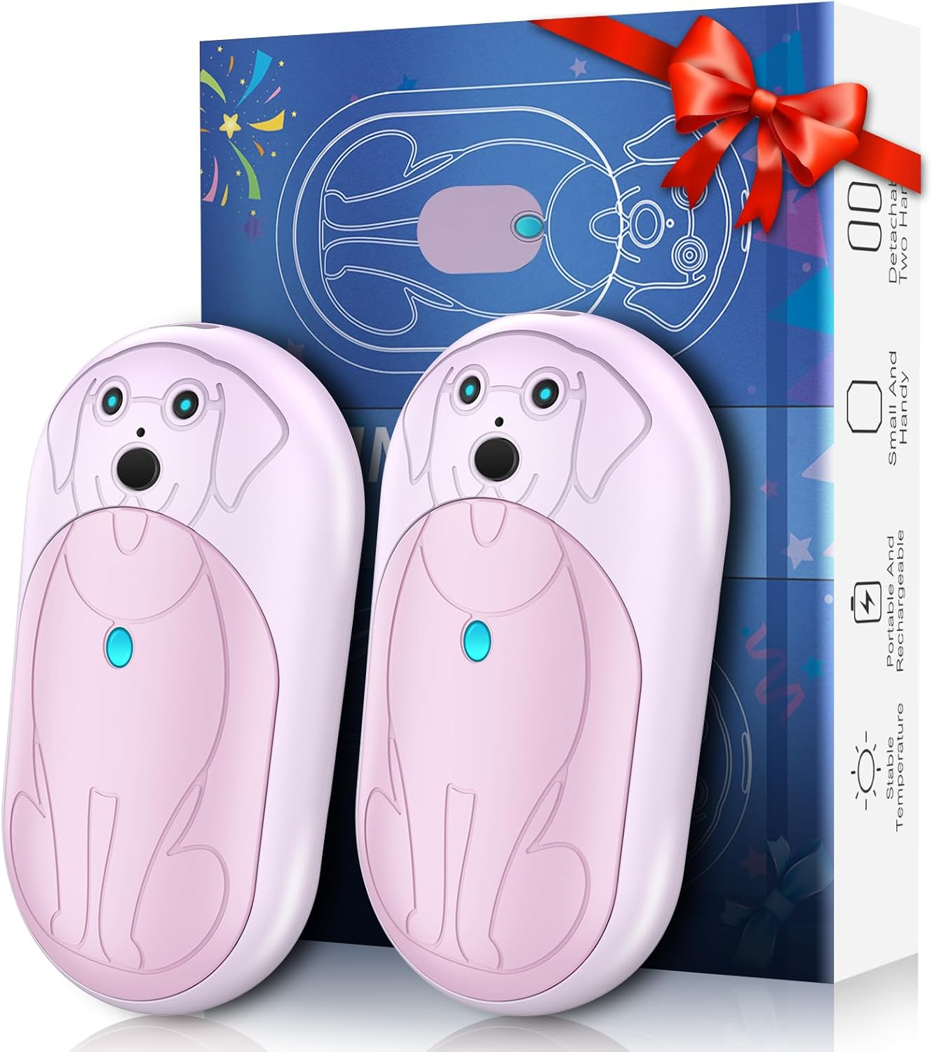 Rechargeable Hand Warmers 6000Mah Portable:  Warm Gifts for Outdoor Hunting Camp