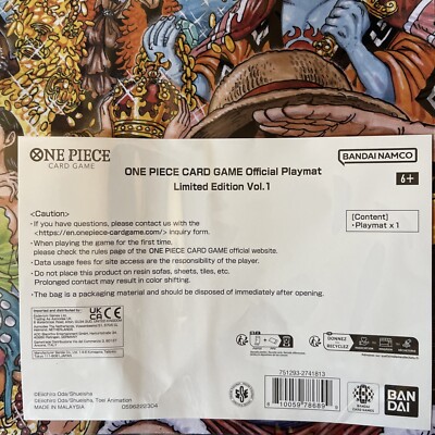 one piece card game official playmat limited edition vol 1 One Piece Card Game: Official Playmat