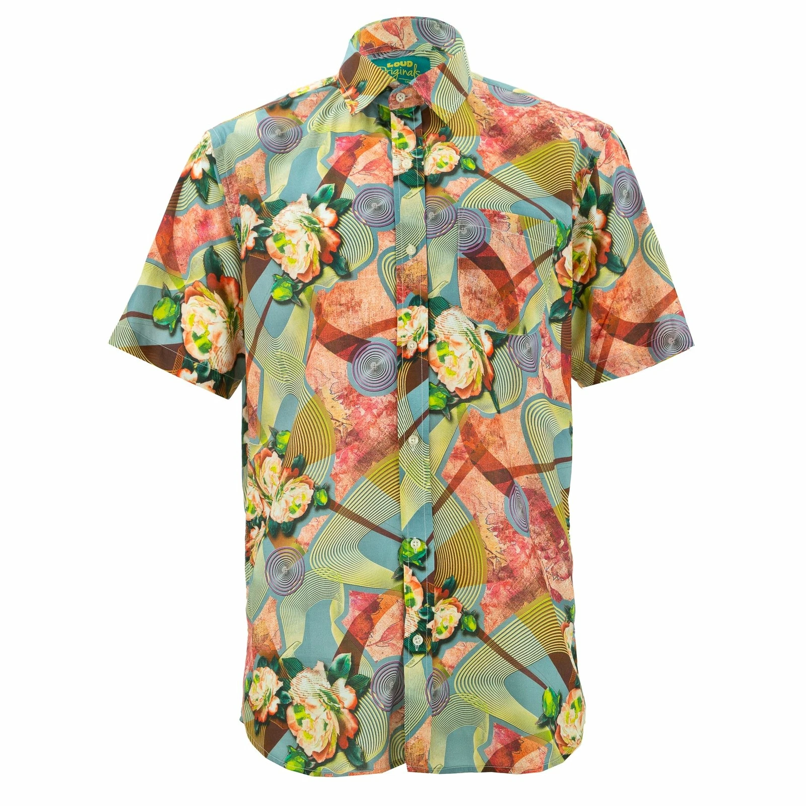 Mens Shirt Loud Originals REGULAR FIT Trip Floral Retro Psychedelic Fancy