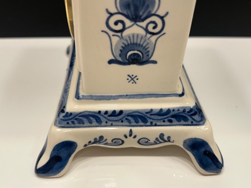 Blue Delft Schoonhoven Holland Clock German Mercedes Quartz Clock/Movements! - Picture 12 of 18