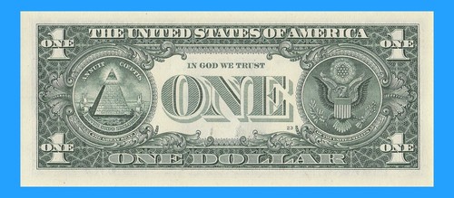 2027 Year Date Note Fancy Serial Number One Dollar Bill Crisp UNC - Picture 8 of 11