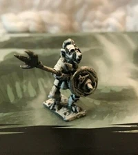 kobold dogman canine soldier miniature d&d mini fig spear halberd shield metal!