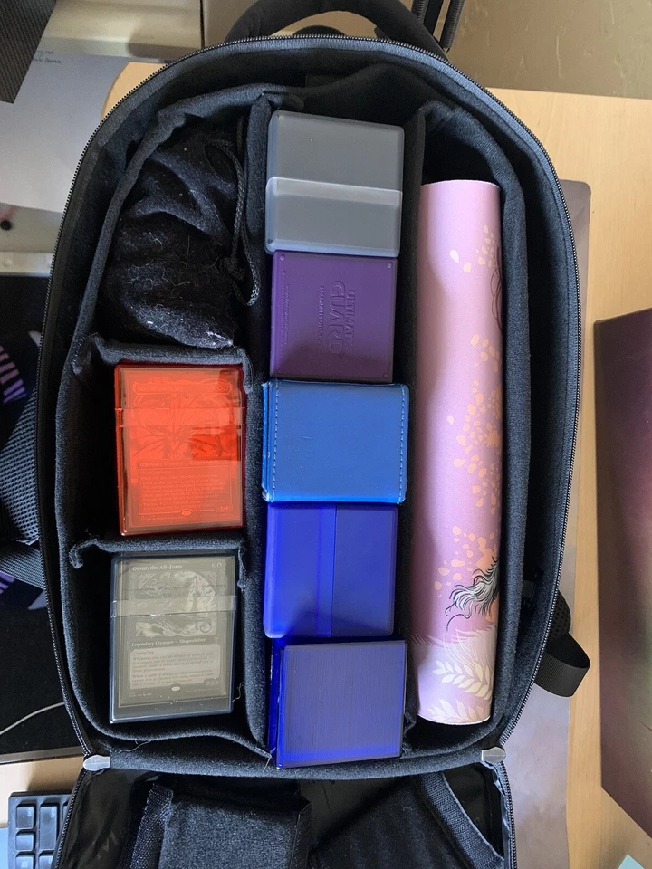 MTG Mochila Estuche de Transporte - Estuche para Juego de Cartas Estuche Rígido Bloqueo TCG Bolsa Foto 3 de 4