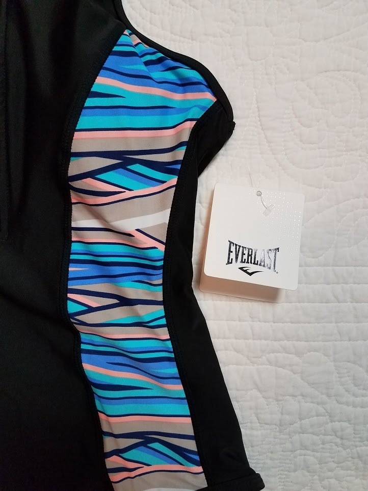 NEW WOMENS EVERLAST ZIP FRONT ONE PIECE SWIMSUIT SZ SMALL NWT $84
