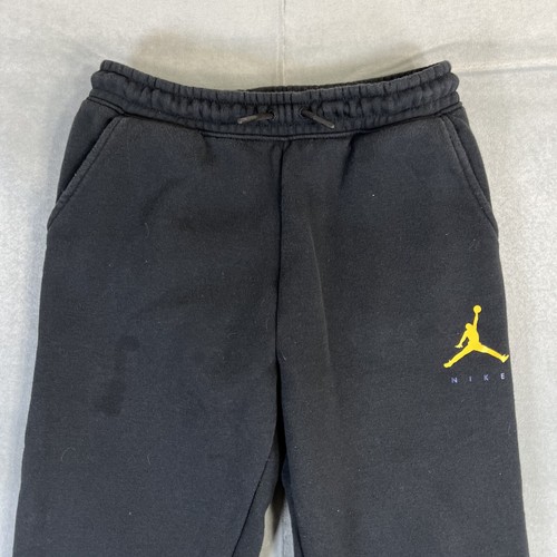 Nike Air Jordan Sweatpants Youth Boys Large (12-13 Yrs) Black Jumpman Fleece - Picture 2 of 8