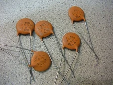 KCK P103MU Y5U 1000V .01uF 20% Ceramic Capacitor **NEW** Qty.5