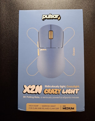 Pulsar X2N Crazy Light Wireless Gaming Mouse 8K 32000 DPI Optical Ocean