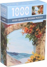 Seaside Garden Mini 1000 Pc Jigsaw Puzzle, Brand New-Sealed Box