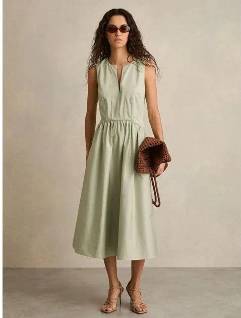 slim fit dress slacks Rent Reiss Micah Satin Drape Midi Dress  Timeless Elegance  Versatile