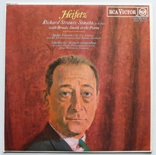 Jascha Heifetz Richard Strauss Sonata In E Flat LP RCA Victor RB6665 EX/EX 1966