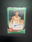 ZACCHARIE RISACHER 2025-26 BOWMAN CHROME AUTO GREEN GEOMETRIC REFRACTOR 27/99