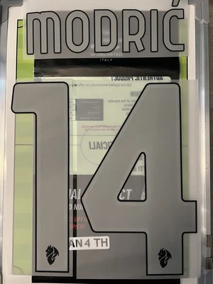 Flocage Numbers And Names MODRIC #14 Officiel Ac Milan Fourth 4th 2025 2026 - Photo 1/2