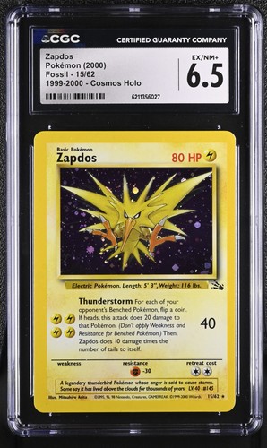 Zapdos (Unlimited) graded CGC 6.5 for sale on eBay