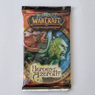 World Of Warcraft TCG Heroes Of Azeroth 3 Booster Packs Factory Sealed 2006  New