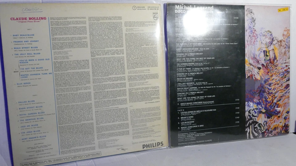 MUSIQUE DE FILM 33TOURS /LOT 2 LP C.BOLLING+ M.LEGRAND / EDITION 1970 A 1980 - Photo 2/4