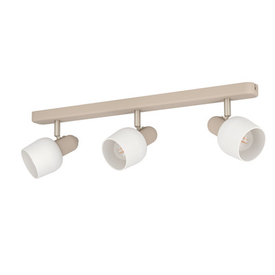 Eglo Deckenstrahler Corato Länge 52 cm sand nickel opal Lampe Leuchte Spot Licht