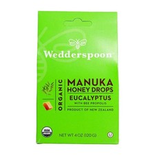 Bonbons De Miel Manuka Bio Eucalyptus 4 OZ Par Wedderspoon