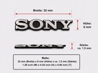 4x Sony Lautsprecher Aufkleber Car Audio 3D Aluminium Emblem Abzeichen