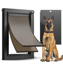 All Aluminum Dog Door for Exterior Door, Large Doggy Door, Heavy Duty Pet Door