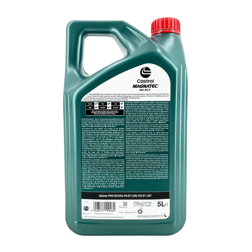 CASTROL Magnatec 5W-30 P Huile Moteur, Peugeot PSA B71 2290, 2x5 Litres - Photo 3/3