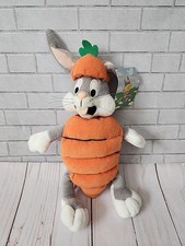 Warner Brothers Bugs Bunny Plush in Carrot Costume Stuffed Animal