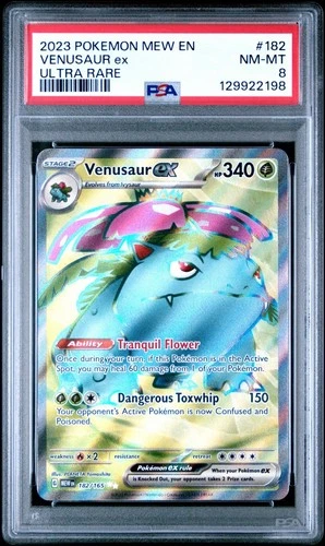 Venusaur ex 182/165 Sv: Scarlet & Violet 151 Holo - PSA 8