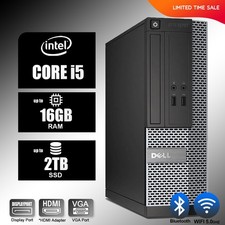 DELL Desktop Computer PC i5 up to 16GB RAM,2TB SSD, Windows 10/11 , WiFi
