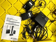 Azden 200UPR Dual-Ch Wireless Receiver  Dual 10BT Transmitter Mic Kit w/ Manual