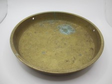 Victorian Brass Scale Pan Scales Dish Antique Weighing Vintage Old 9.25"W 1.3kg