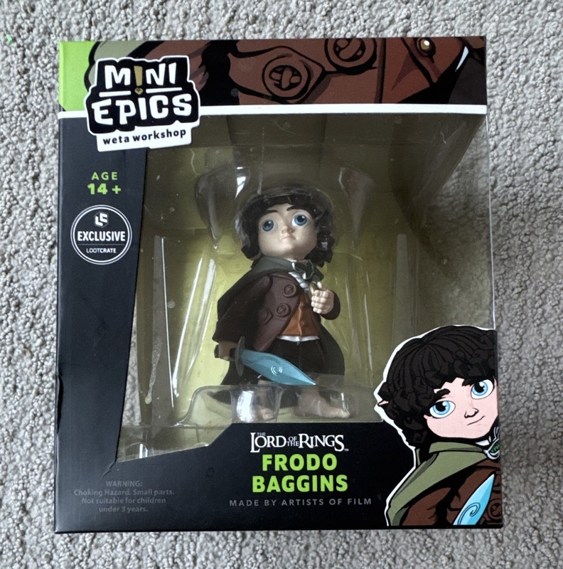 Weta Workshop Mini Epics Frodo Baggins Figure, The Lord of the Rings Fantasy