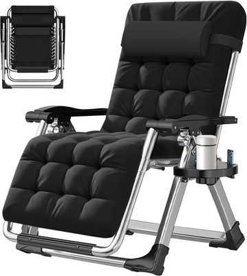 Adjustable Zero Gravity Chair Outdoor Folding Lounge Chair with Cushion