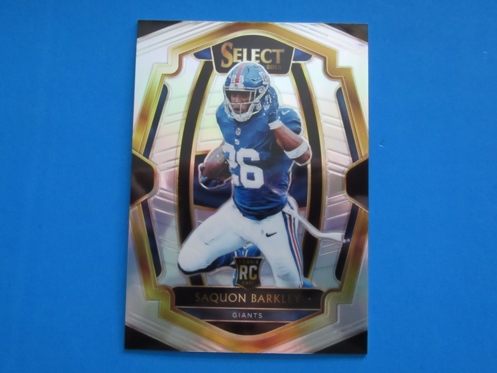 2018 Panini Select Rookie Silver Prizm Saquon Barkley Giants Premier Level!